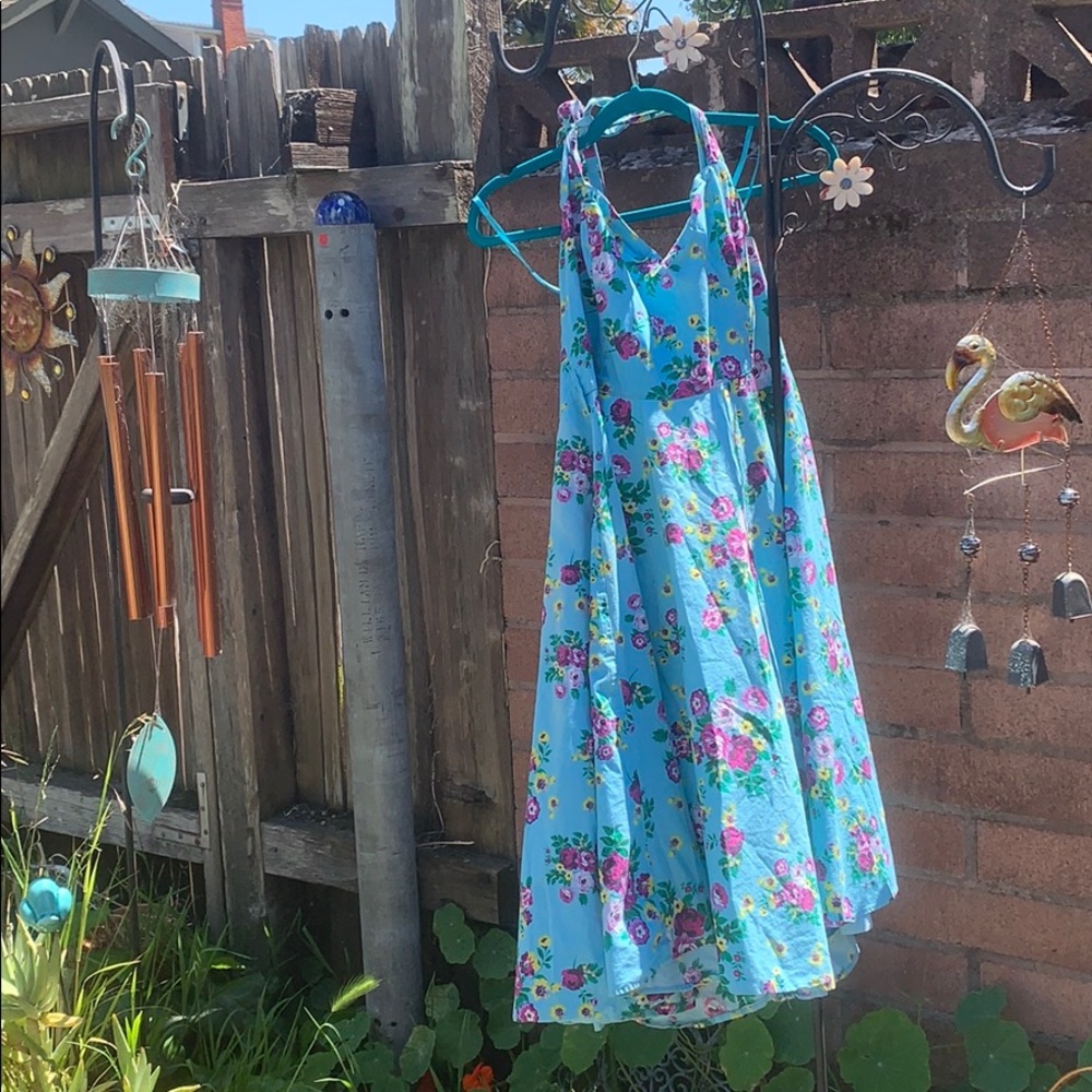 Hell bunny aqua floral 3xl